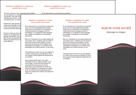 modele depliant 3 volets  6 pages  web design gris gris fonce mat MIFCH71597