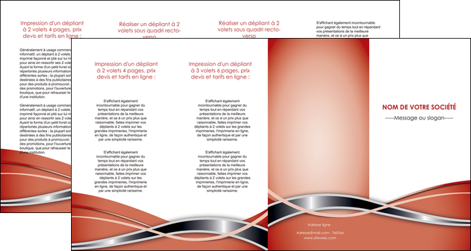 creation graphique en ligne depliant 4 volets  8 pages  web design rouge fond rouge couleurs chaudes MLGI71681