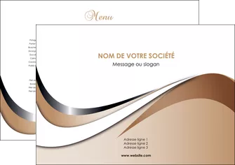 imprimerie set de table web design marron fond marron noir MLGI71999
