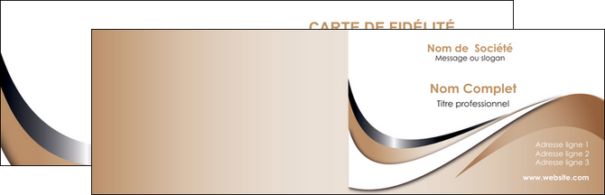 faire carte de visite web design marron fond marron noir MLGI72007