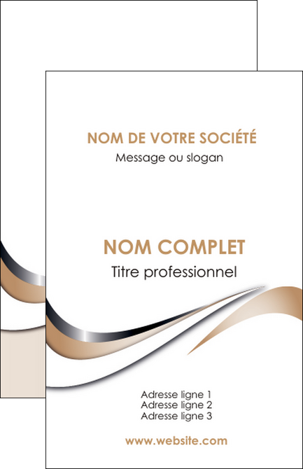 creation graphique en ligne carte de visite web design marron fond marron noir MLGI72009
