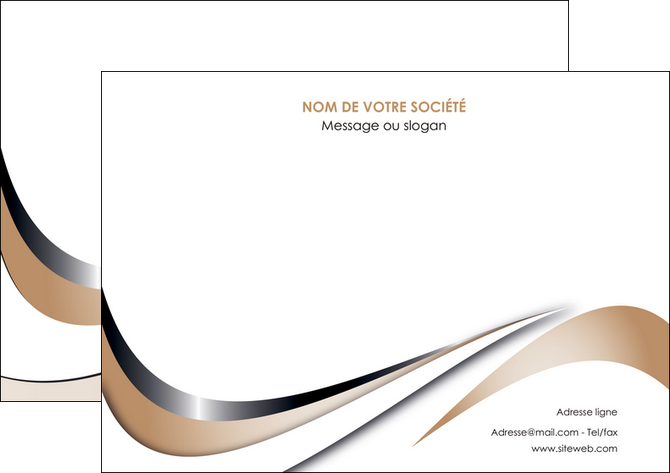 creer modele en ligne affiche web design marron fond marron noir MLGI72023