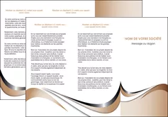 modele depliant 3 volets  6 pages  web design marron fond marron noir MLGI72025