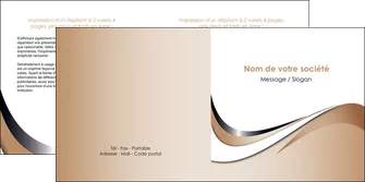 faire modele a imprimer depliant 2 volets  4 pages  web design marron fond marron noir MLGI72029