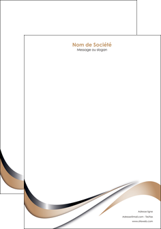 modele en ligne tete de lettre web design marron fond marron noir MLGI72031