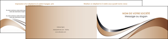 imprimerie depliant 2 volets  4 pages  web design marron fond marron noir MLGI72035