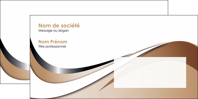 impression enveloppe web design marron fond marron noir MLGI72037