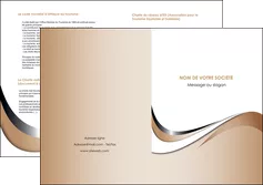 creer modele en ligne depliant 2 volets  4 pages  web design marron fond marron noir MLGI72039