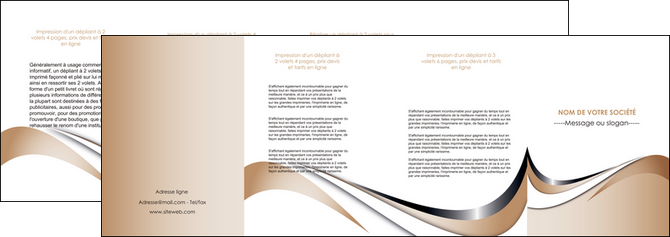 modele depliant 4 volets  8 pages  web design marron fond marron noir MLGI72041