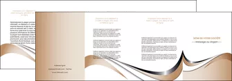 modele depliant 4 volets  8 pages  web design marron fond marron noir MLGI72041