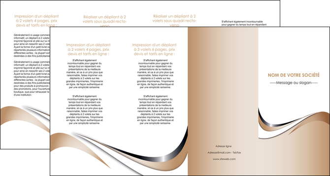 personnaliser maquette depliant 4 volets  8 pages  web design marron fond marron noir MLGI72045
