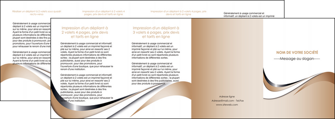 realiser depliant 4 volets  8 pages  web design marron fond marron noir MLGI72047