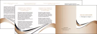 realiser depliant 4 volets  8 pages  web design marron fond marron noir MLGI72047