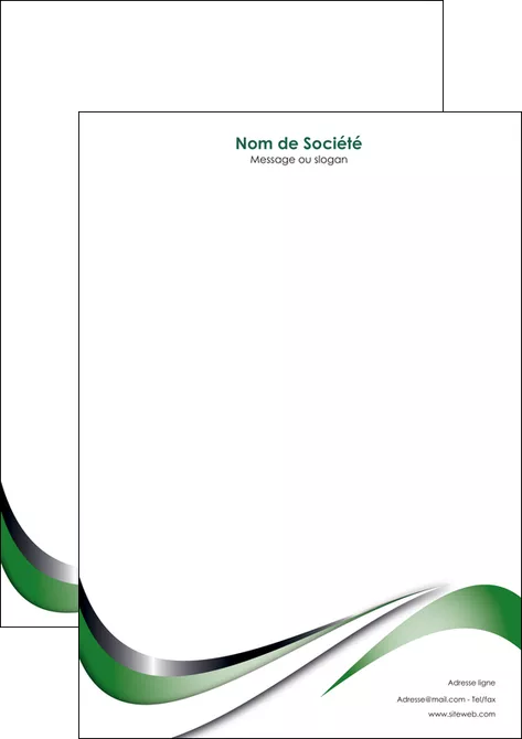 maquette en ligne a personnaliser tete de lettre web design fond vert abstrait abstraction MLGI72187