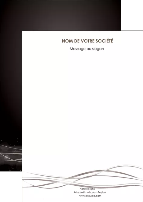 personnaliser maquette flyers abstrait abstraction design MIFBE72283