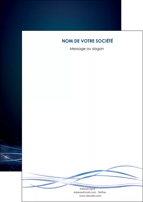realiser flyers fond  bleu couleurs froides structure en bleu MLIGLU72335
