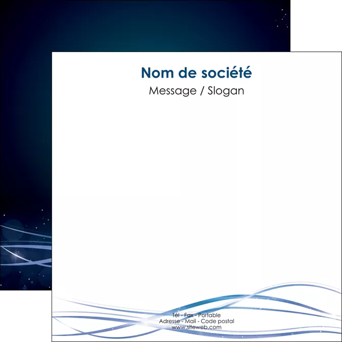 personnaliser modele de flyers fond  bleu couleurs froides structure en bleu MID72363