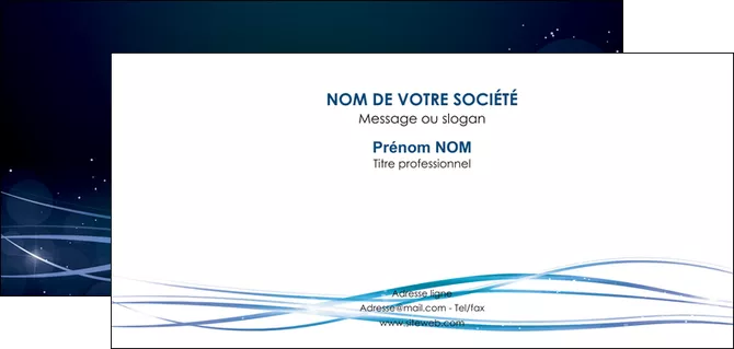 impression carte de correspondance fond  bleu couleurs froides structure en bleu MLGI72369