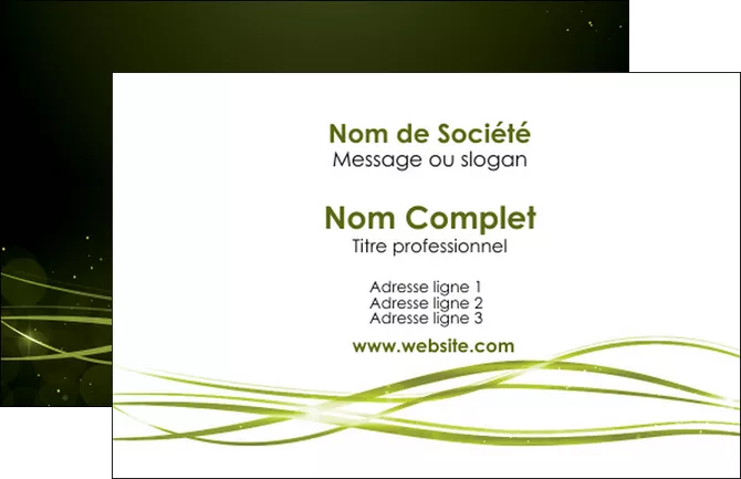 personnaliser modele de carte de visite fond vert structure en vert abstrait MLGI72383