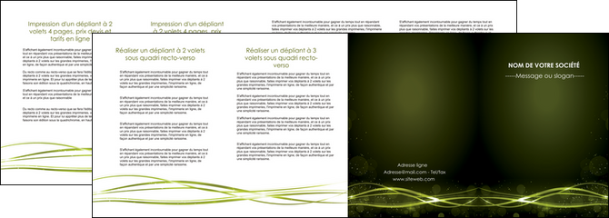 personnaliser modele de depliant 4 volets  8 pages  fond vert structure en vert abstrait MLGI72427