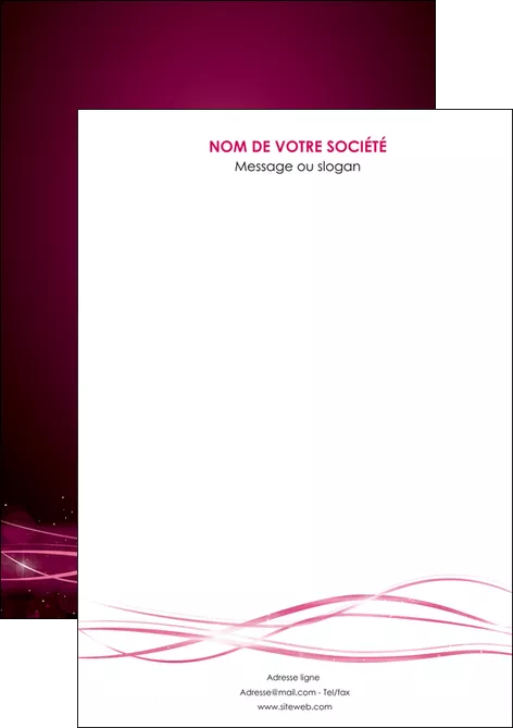 imprimerie flyers rose rose fushia couleur MLIGLU72437