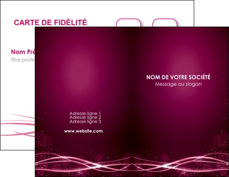 maquette en ligne a personnaliser carte de visite rose rose fushia couleur MLGI72445