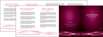 personnaliser modele de depliant 4 volets  8 pages  rose rose fushia couleur MLGI72479