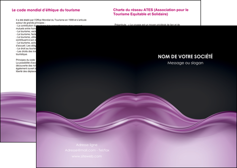 creation graphique en ligne depliant 2 volets  4 pages  web design violet fond violet couleur MLGI72509