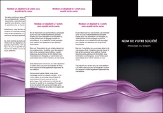 creation graphique en ligne depliant 3 volets  6 pages  web design violet fond violet couleur MLGI72529