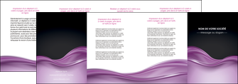 impression depliant 4 volets  8 pages  web design violet fond violet couleur MLIP72545
