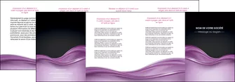 impression depliant 4 volets  8 pages  web design violet fond violet couleur MLGI72545