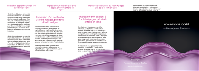 imprimer depliant 4 volets  8 pages  web design violet fond violet couleur MLGI72551