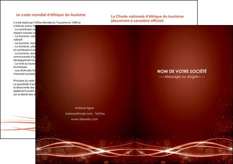 modele en ligne depliant 2 volets  4 pages  rouge couleur couleurs MLGI72765