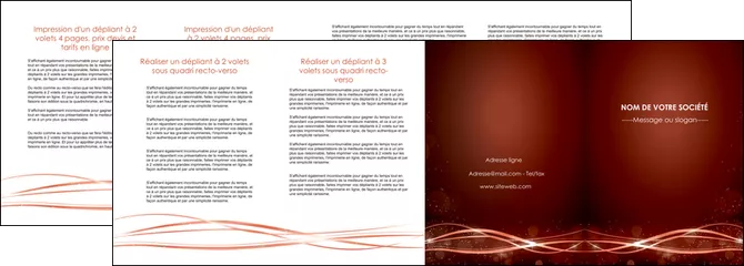 cree depliant 4 volets  8 pages  rouge couleur couleurs MLIGLU72769