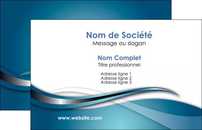 cree carte de visite web design bleu fond bleu couleurs froides MLGI72777