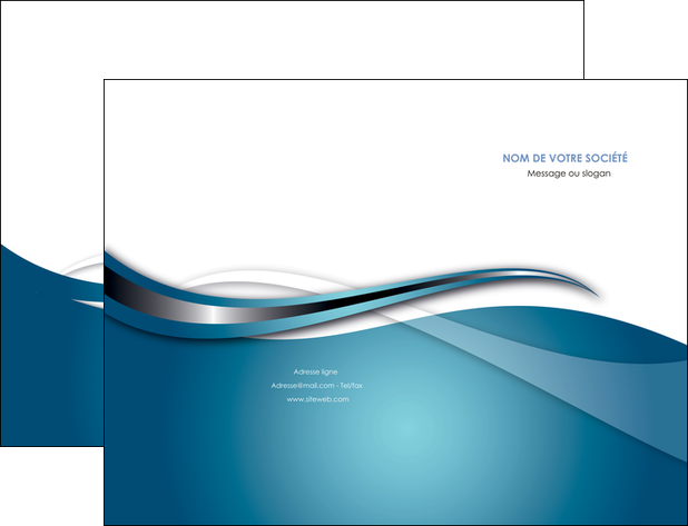 creation graphique en ligne pochette a rabat web design bleu fond bleu couleurs froides MLIP72789