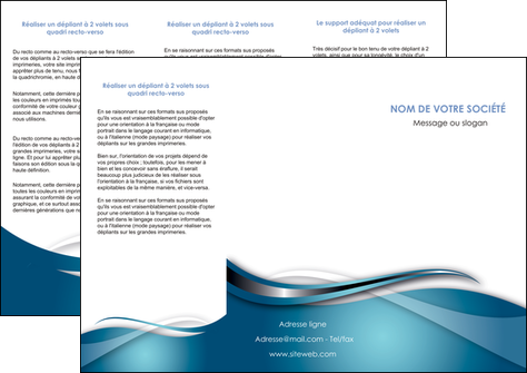creer modele en ligne depliant 3 volets  6 pages  web design bleu fond bleu couleurs froides MLIP72803
