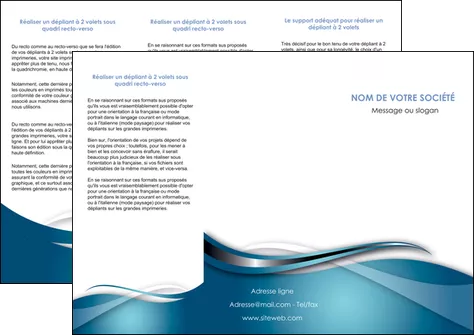 creer modele en ligne depliant 3 volets  6 pages  web design bleu fond bleu couleurs froides MLGI72803