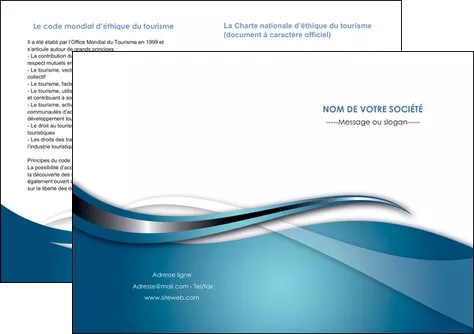 modele en ligne depliant 2 volets  4 pages  web design bleu fond bleu couleurs froides MLGI72817