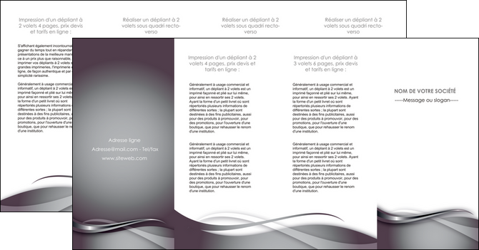 exemple depliant 4 volets  8 pages  web design gris fond gris noir MLGI72999