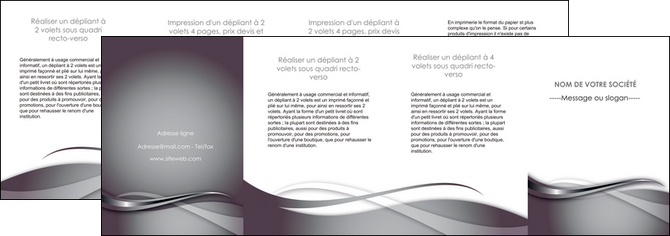 creation graphique en ligne depliant 4 volets  8 pages  web design gris fond gris noir MLGI73001