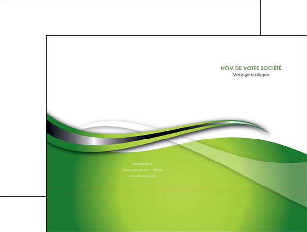 imprimerie pochette a rabat web design vert fond vert verte MLGI73069