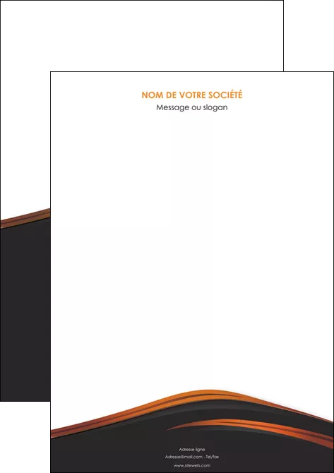 realiser affiche web design gris fond gris orange MLGI73583