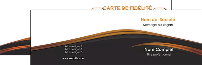 maquette en ligne a personnaliser carte de visite web design gris fond gris orange MLGI73587