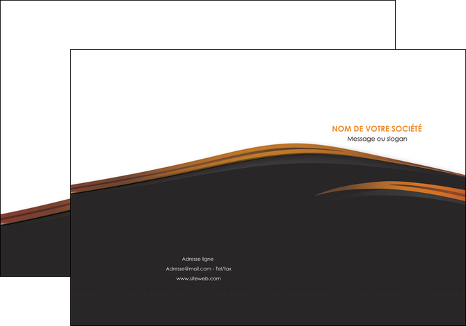 creation graphique en ligne pochette a rabat web design gris fond gris orange MLGI73593