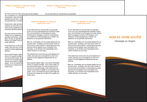 faire modele a imprimer depliant 3 volets  6 pages  web design gris fond gris orange MLGI73605