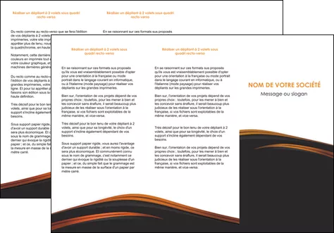 faire modele a imprimer depliant 3 volets  6 pages  web design gris fond gris orange MLGI73605