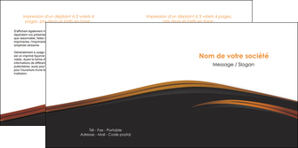 modele en ligne depliant 2 volets  4 pages  web design gris fond gris orange MIF73609