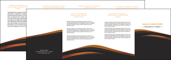 realiser depliant 4 volets  8 pages  web design gris fond gris orange MIF73621