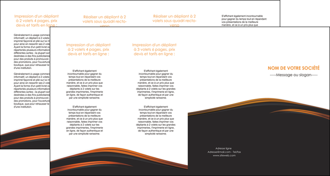 imprimer depliant 4 volets  8 pages  web design gris fond gris orange MLGI73625